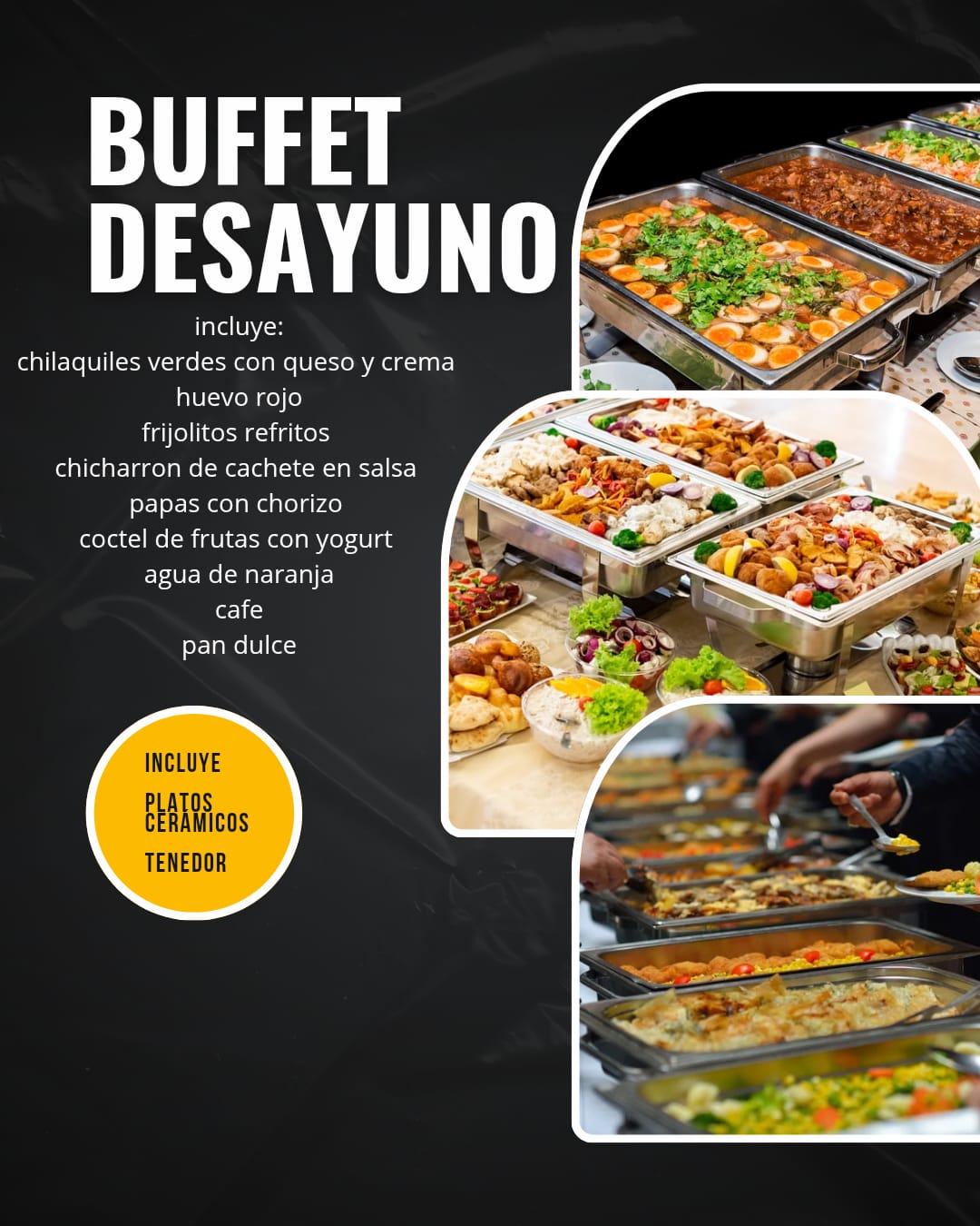 Menu de Buffet Desayuno